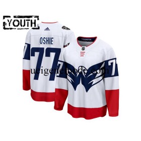 Kinder Washington Capitals Eishockey Trikot TJ Oshie 77 Adidas 2023 NHL Stadium Series Weiß Authentic